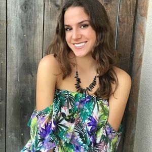 Cotton Candy LA Floral Romper